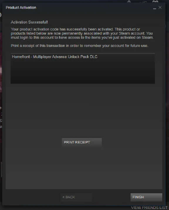HOMEFRONT - STEAM - SCAN - CD-KEY - REGION FREE