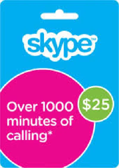 Skype USD 25 original voucher - Go. on Skype.com