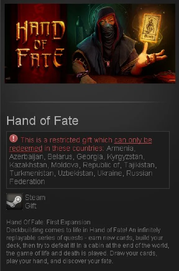 Hand of Fate (Steam Gift/RU CIS)