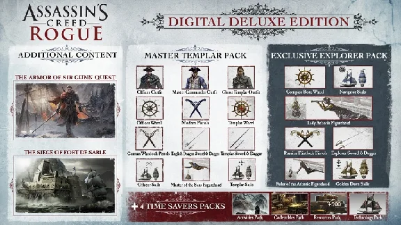 Assassin´s Creed Rogue Deluxe SteamGift (RU + CIS + VPN