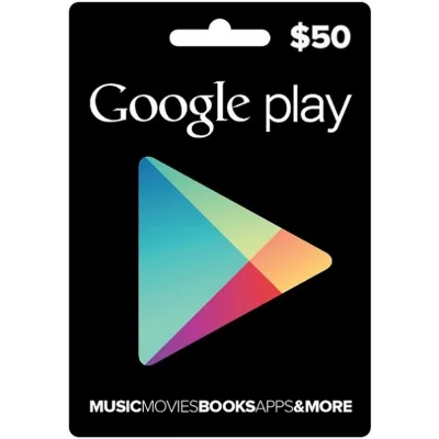 Google Play Gift Card $50 (real photo) + DISCOUNT