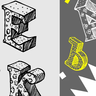 "Volume" to draw letters of the Russian alphabet vector