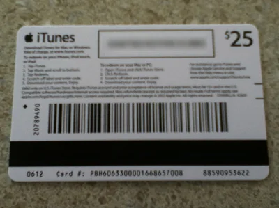iTunes Gift Card 25$ USA - ( ФОТО,СКИДКИ )