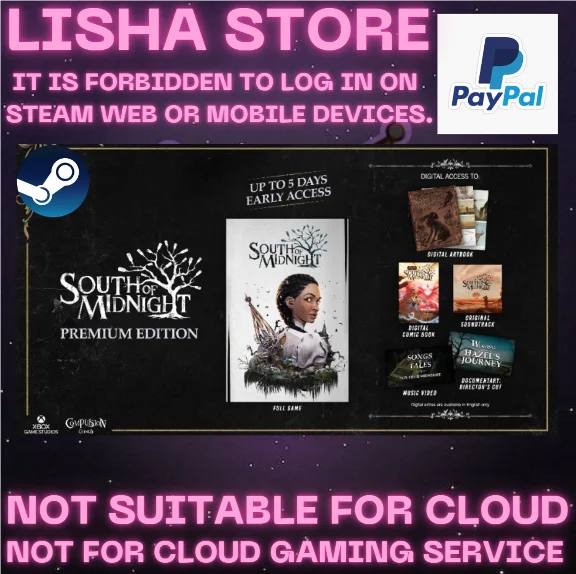 South of Midnight Premium Edition Steam For 90 days