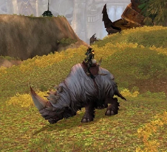 MOUNT White woolly rhinoceros (Wooly White Rhino)