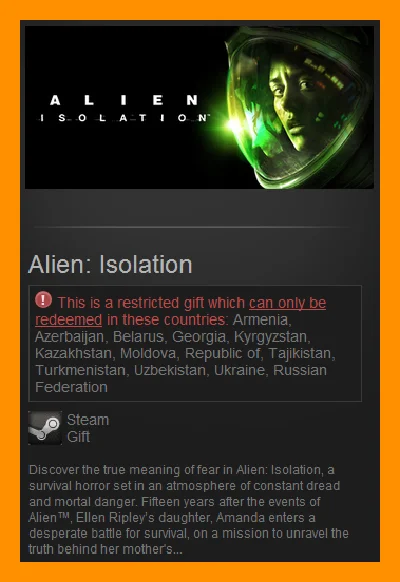 Alien: Isolation (Steam Gift / RU CIS)