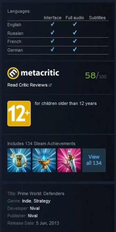 Prime World: Defenders ( Steam Key / Region Free )