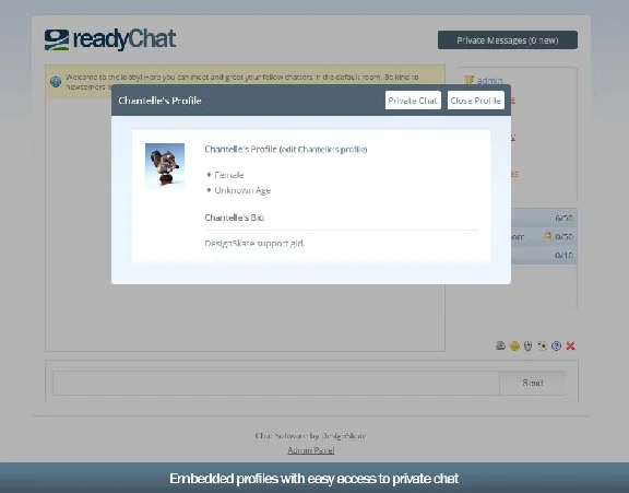 Чат-комната на php/ajax - readyChat 2.2.0