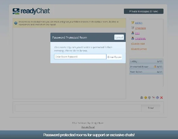 Чат-комната на php/ajax - readyChat 2.2.0