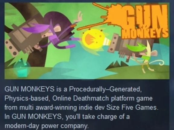 Gun Monkeys  ( Steam Key / Region Free ) GLOBAL ROW