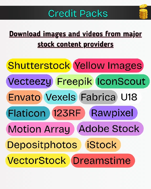 💎ENVATO - FREEPIK ПАКЕТЫ КРЕДИТОВ | СКАЧИВАЕМЫЕ ДИЗАЙН