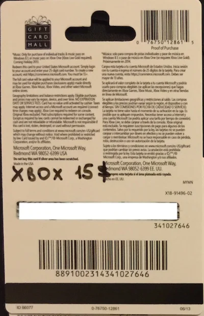 Xbox Live Gift Card USA Code $15 | Надежно + скидки