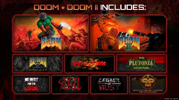 DOOM + DOOM II 2 key Steam Global Region free