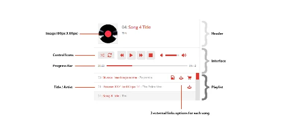 MP3 player for Wordpress - Disk Audio Player 1.6.8