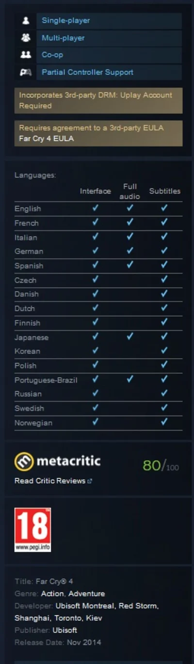 Far Cry 4 (Steam Gift RU/CIS*)