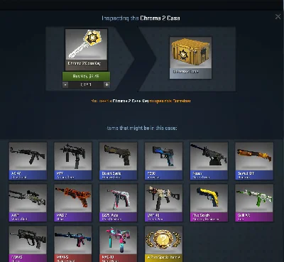 Random CS:GO weapon from Chroma 2 case +Sales