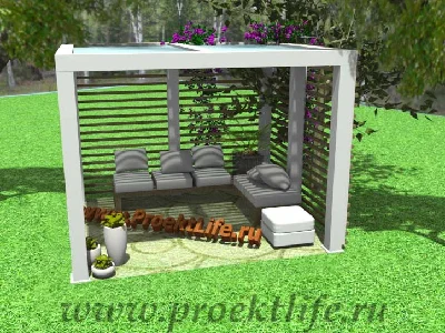 Gazebo in the high-tech working draft