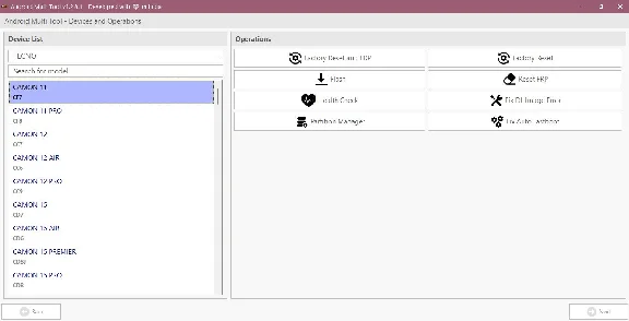 Android Multi Tool (AMT) - account rental