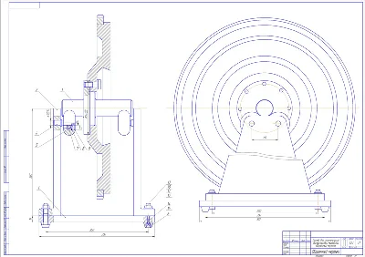 Plans stand for balancing the flywheel ZIL-130