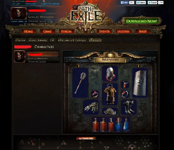 Path of Exile - Account Maradёr 47 lvl