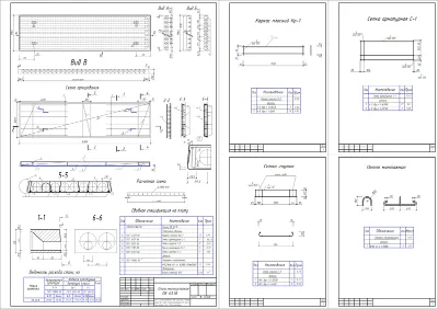 Plans hollow-core slab