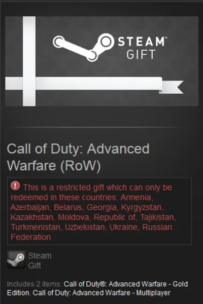Call of Duty: Advanced Warfare (Steam Gift RU/CIS/ROW)