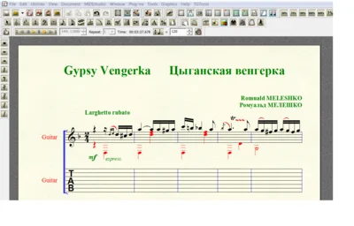 GYPSY VENGERKA by Meleshko for 7-string guitar