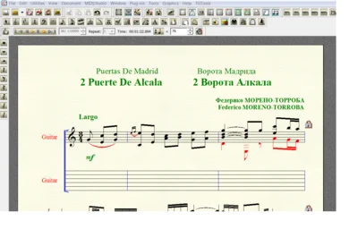PUERTE DE ALCALA by Moreno-Torroba for 6-string guitar