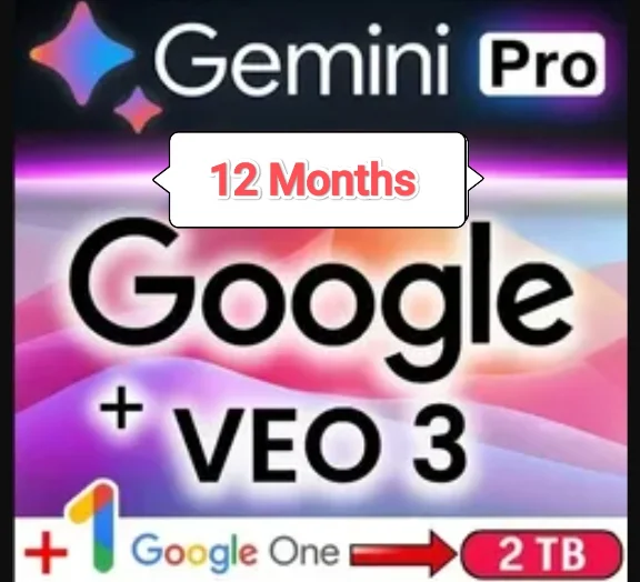 Google Gemini AI Pro + One 12 месяцев Veo 3 + 2TB Инст