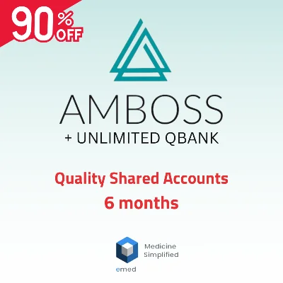 ِAmboss Library + Unlimited Q-bank Shared (3-6 months)