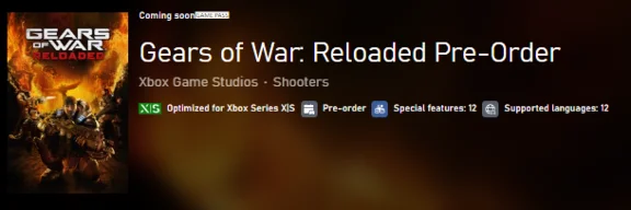 Предзаказ Gears of War: Reloaded на Xbox и ПК | ГЛОБАЛ
