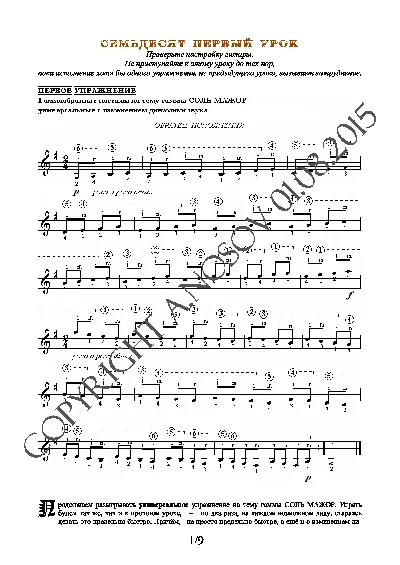 71_Guitar School A.Nosova, 71st lesson (of 165)