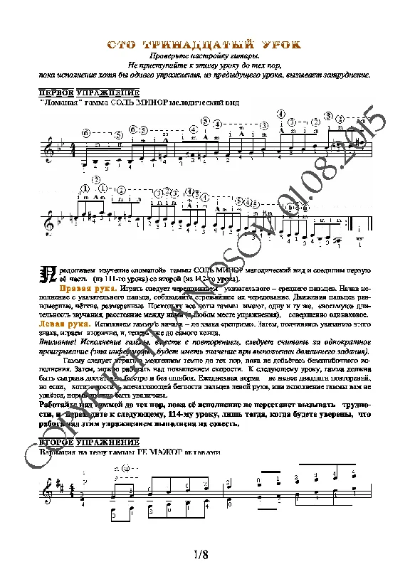 113_Guitar School A.Nosova, 113rd lesson (of 165)
