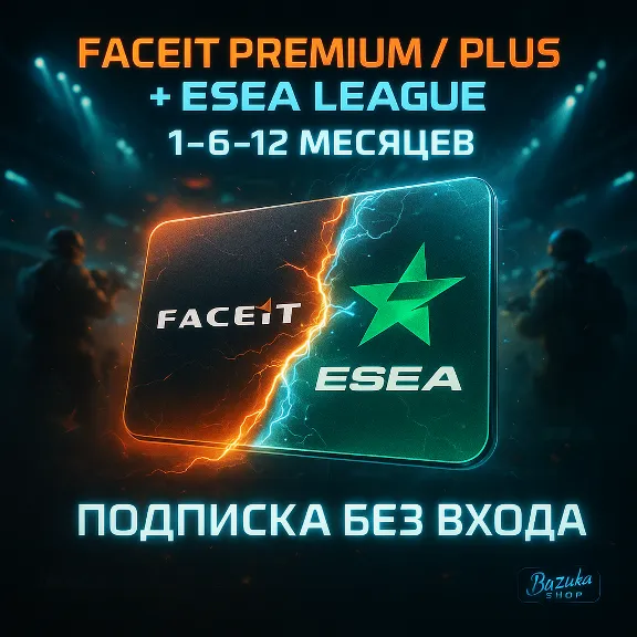 FACEIT SUBSCRIPTION PLUS PREMIUM 1-3-12 MONTHS CS2 CS 2