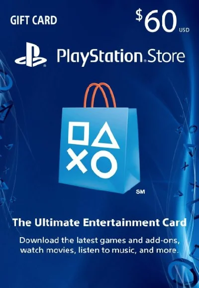 PSN Gift Card Code USA $60 для PS4, PS3, PS Vita