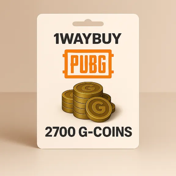 🪙PUBG 2700 G-COINS🪙GIFT CARD PIN CODE BONUS PC STEAM
