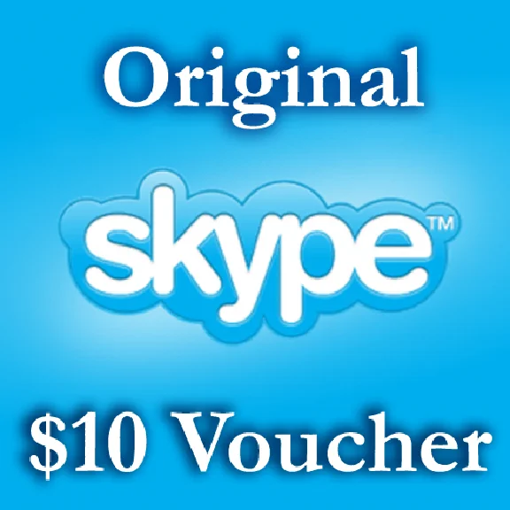 10 USD Genuine Card for Skype.com 1*10$ ORIGINAL