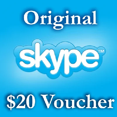 20 USD Genuine Cards for Skype.com 2*10$ ORIGINAL