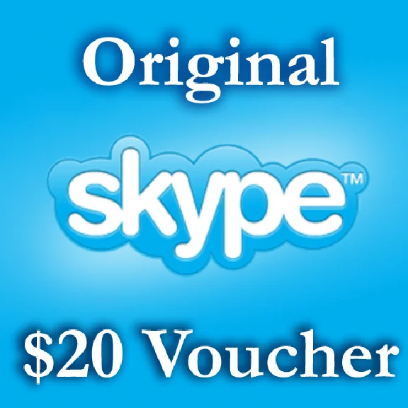20 USD Genuine Cards for Skype.com 2*10$ ORIGINAL