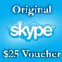 25 USD Genuine Card for Skype.com 1*25$ ORIGINAL