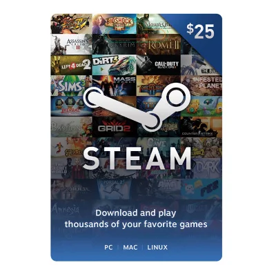 ⭐25$ USD Steam Wallet Card (US) Gift Card