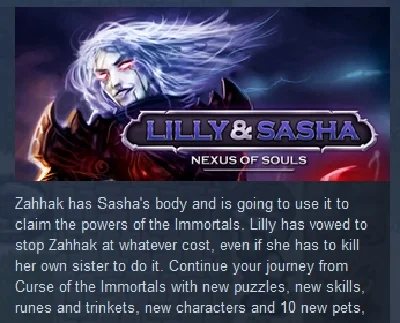 Lilly and Sasha: Nexus of Souls STEAM KEY REGION FREE