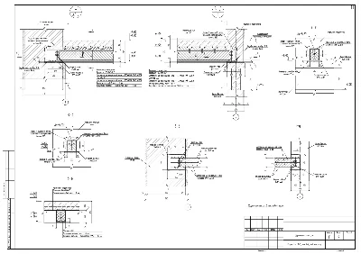Замена деревянного перекрытия на железобетонное (DWG)