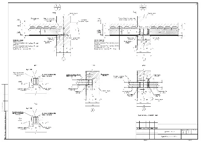 Замена деревянного перекрытия на железобетонное (DWG)