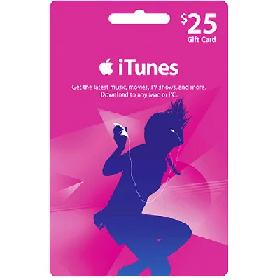 iTunes Gift Card(US) $25 Scans+Discount