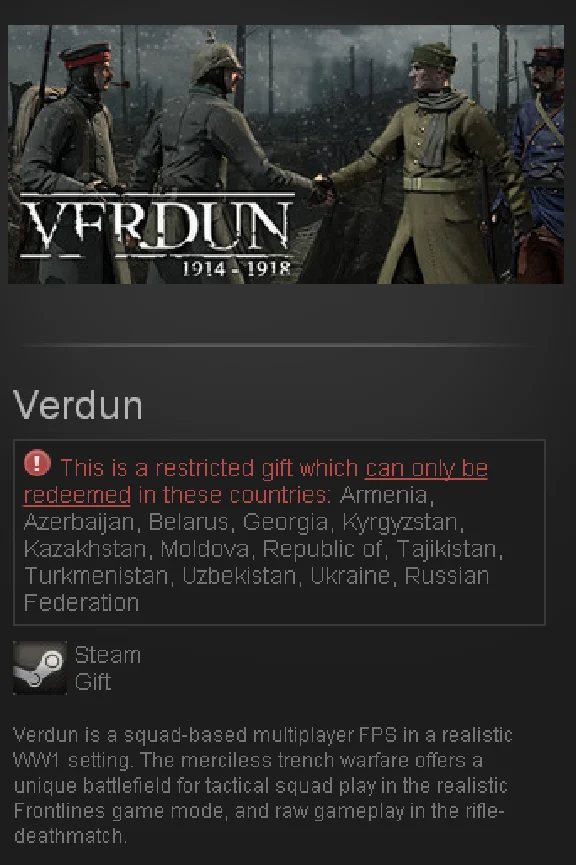 Verdun  Steam key - RU/CIS