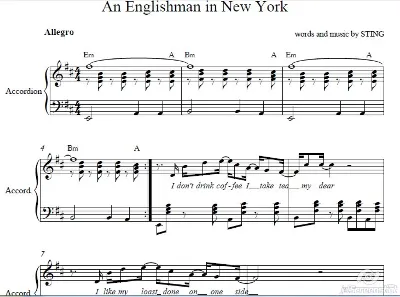 Englishman in New-York /accordion cover