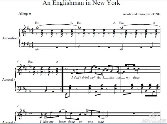 Englishman in New-York /accordion cover