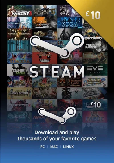 STEAM WALLET GIFT CARD £10 (GBP) | Discounts