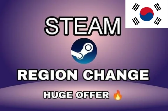 💥 STEAM REGION CHANGE TO SOUTH KOREA 🇰🇷 ( SAFE )